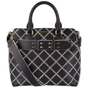 Burberry London Outlet Leather Tote Bag Black